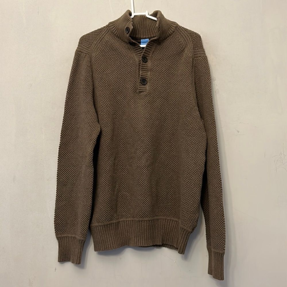 Banana Republic olive green long sleeve cotton sweater Size L